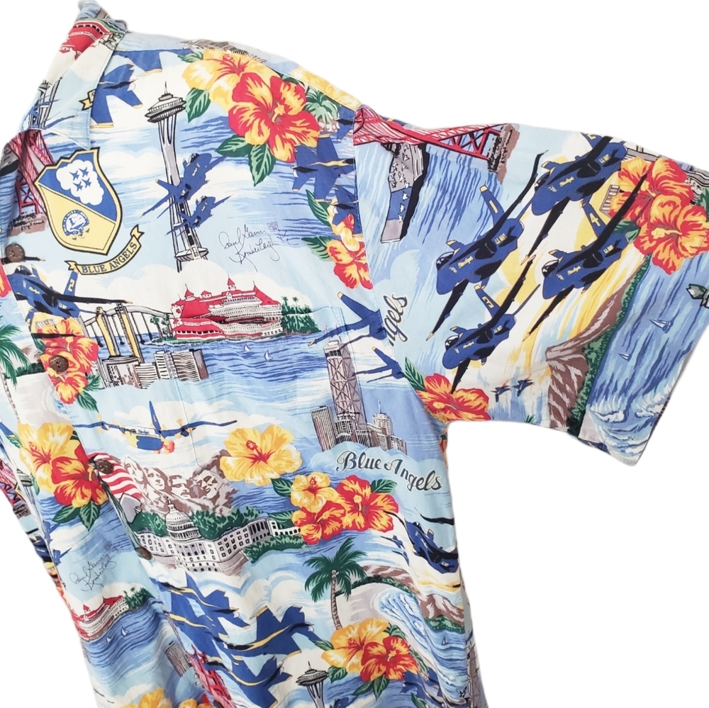 ‼️SOLD‼️ US Navy Art By Gavin Blue Angels Hawaiian - Picture 11 of 16